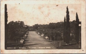 Argentina Rosedal Palermo Buenos Aires Vintage RPPC C053