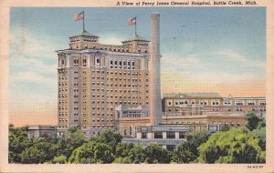 Postcard View Percy Jones General Hospital Battle Creek MI