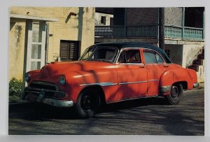 1951 Chevrolet Stylelin De Luxe 4dr Sedan Varadeto Cuba Advert 1992 Postcard S7