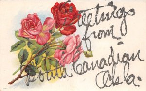 J57/ South Canadian Oklahoma Postcard c1910 Glitter Greetings from 184