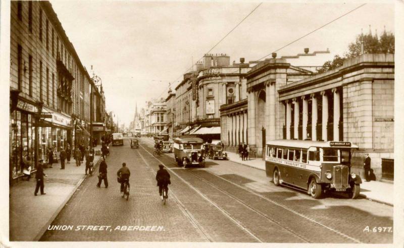 UK - Scotland. Aberdeen, Union Street  *RPPC