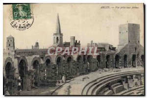 Old Postcard Arles shooting to Arenes