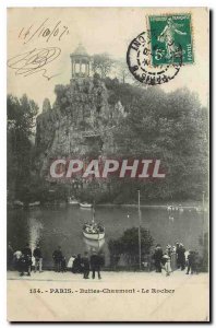 CARTE Postale Old Paris Buttes Chaumont The Rock