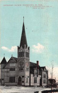J55/ Watertown South Dakota Postcard c1910 Methodist Church Building 139