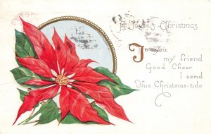 Vintage Postcard 1927 A Joyous Christmas To You My Friend Good Cheer Greetings