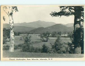1940 rppc MOUNT WASHINGTON FROM IDLEWOOD HOTEL Intervale New Hampshire NH t2210