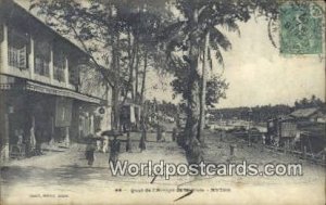 Quai de I'Arroyo de la Poste, Mytho Mytho Vietnam, Viet Nam 1906 Writing & St...