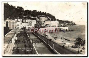 Old Postcard Nice Le Quai Des US And Chateau