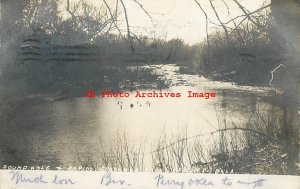 OK, Pawnee, Oklahoma, RPPC, Park, Round Hoiet Rapids, 1907 PM, Photo