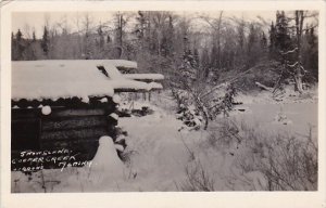 Alaska Cooper Creek Snow Scene Real Photo