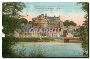 Old Postcard Amboise I and L Le Chateau hist My Style Renaissance