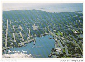 Canada Greetings From Victoria Aerial View