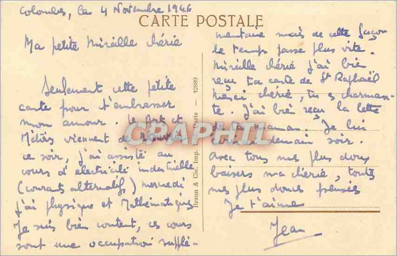 Old Postcard The Louvre Museum Poet Meissonier