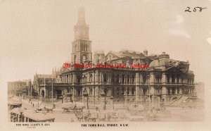 Australia, Sydney, RPPC, Town Hall Building, Exterior View, Rose Photo No 6101