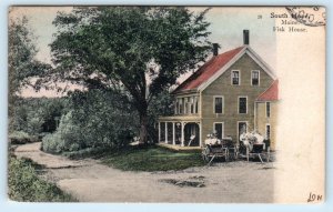 SOUTH HOPE, Maine ME ~Handcolor FISKE HOUSE Hotel 1900s UDB Knox County Postcard