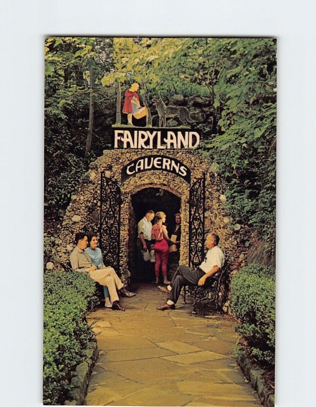 Postcard Entrance To Fairy Caverns, Rock City Gardens, Lookout Mountain, Georgia