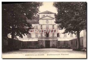 Old Postcard Cures Greoux les Bains