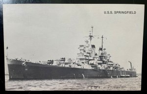 Vintage Postcard 1960-1970's U.S.S. Springfield