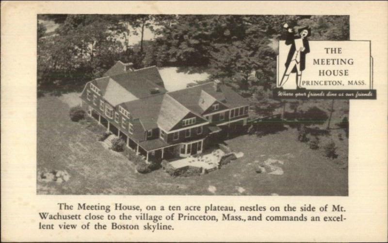 Princeton MA Meeting House Postcard