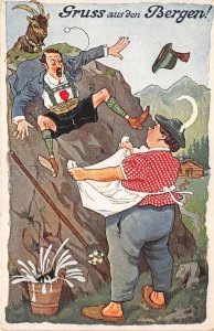 Lot 76  bergen comic germany goat man coming down from the haystack goat