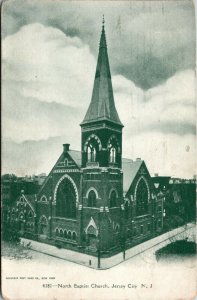 Postcard NJ Jersey City North Baptist Church RARE 1906 M30