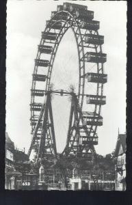 RPPC WEIN GERMANY AMUSEMENT PARK RIDE FERRIS WHEEL REAL PHOTO POSTCARD