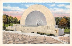 Music Pavilion Sioux City, Iowa Postcard