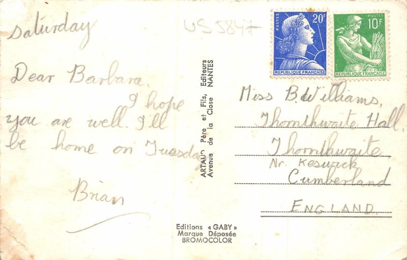 US5847 dunkerque le ferry boat lighthouse ship france