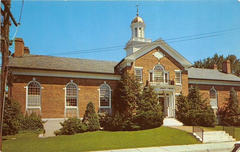 Bennington Vermont 1960s Postcard Bennington Free Library