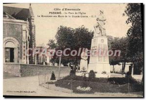 Old Postcard Parame Place Of I'Eglise Monument
