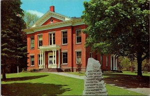 Court House Great Barrington Massachusetts MA Historic Marker Postcard UNP VTG 