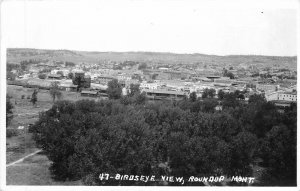 Postcard RPPC 1930a Montana Roundup Birdseye View #47 MT24-1688