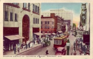 SHOPPING DISTRICT ST. CATHERINE STREET WEST MONTREAL QUE CANADA 1948