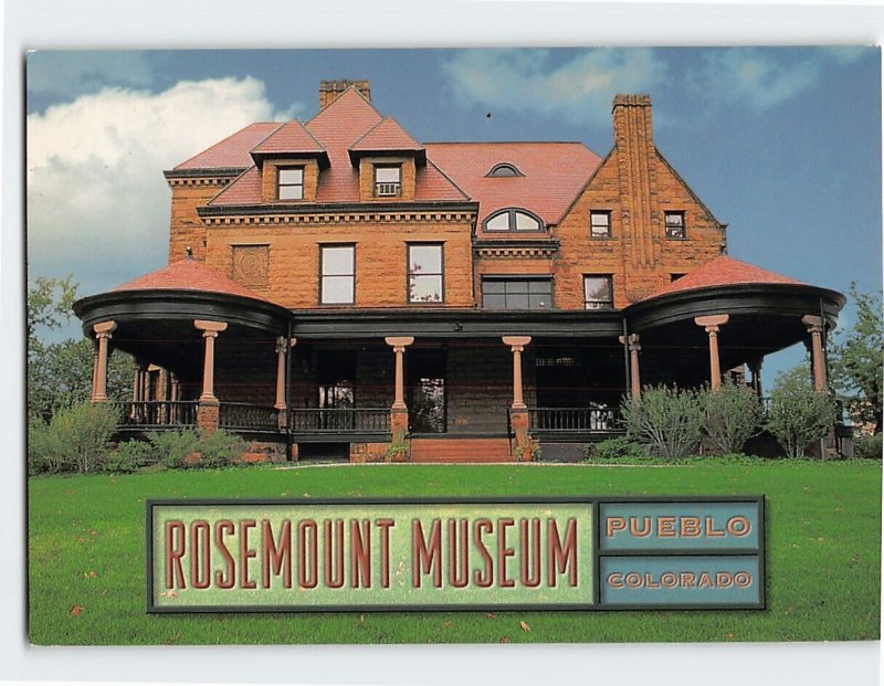 Postcard Rosemount Museum, Pueblo, Colorado