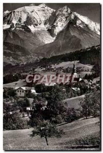 Postcard Modern Combloux and Mont Blan