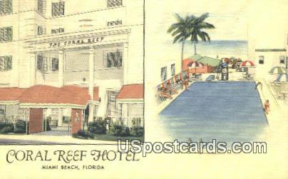 Coral Reef Hotel Miami Beach FL 1950