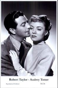 Actor Actress Duo SWIFTSURE 2000 - Postcard ROBERT TAYLOR & AUDREY TOTTER