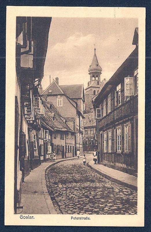 Peter Street Goslar Harz Germany unused c1920's