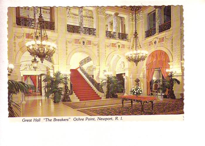 Great Hall, The Breakers, Ochre Point - Newport, Rhode Island, Interior, 