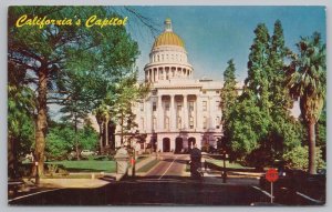 Government Building~State Capitol From Entrance Sacramento CA~Vintage Postcard
