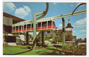 Monorail at Station Busch Gardens Tampa Florida postcard