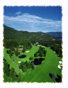 PC GOLF, SPORT, TWIN LAKES VILLAGE GOLF COURSE, Modern Postcard (b46091)