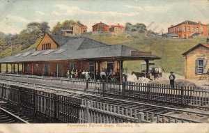 Rochester Pennsylvania Railroad Depot Exterior Antique Postcard KK1191