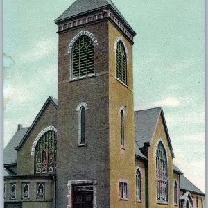 c1910s Corry, PA First Methodist Episcopal Church Roadside PC Street Weiler A195