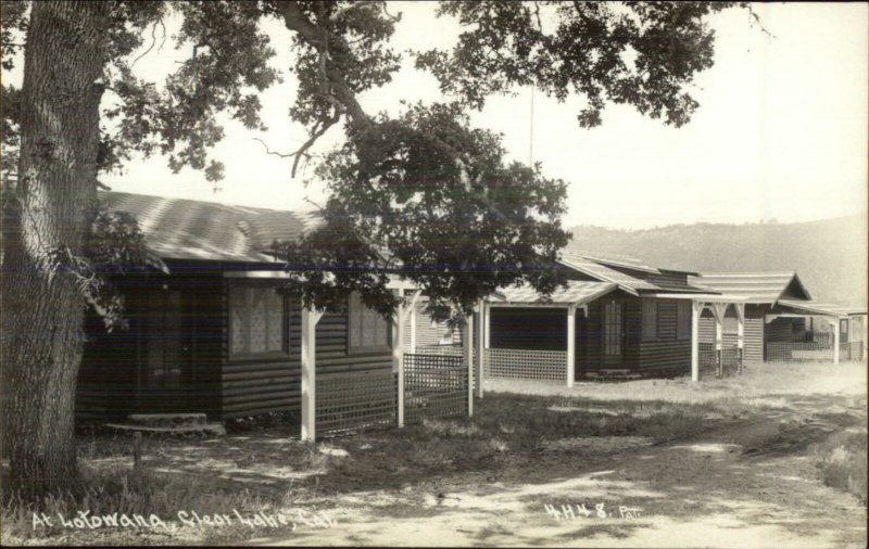 Clear Lake CA Lotowana Real Photo Postcard