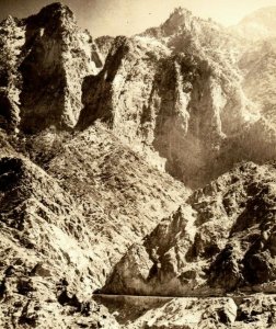 RPPC Kings River Canyon Highway, Kings Canyon National Park Vintage Postcard P23 