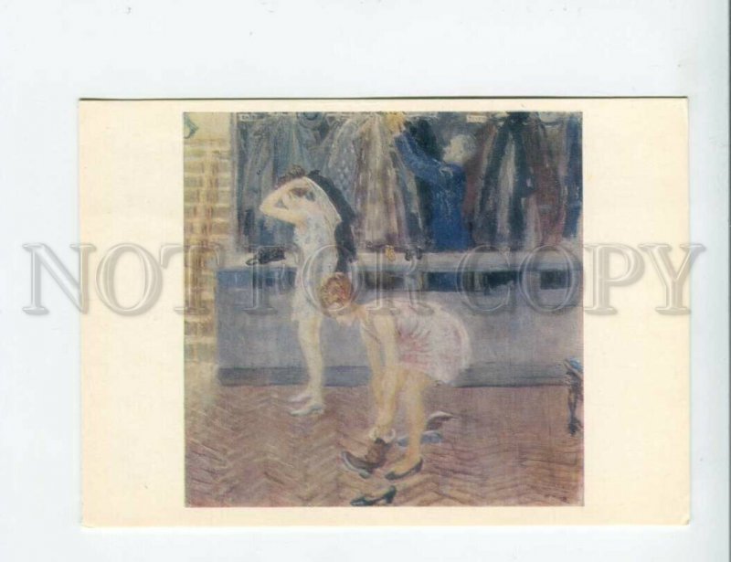 3142592 Russia GIRLS Latecomers Theatre by PIMENOV Old color PC