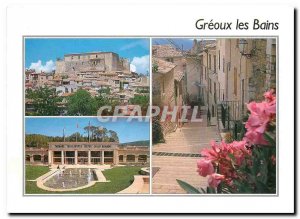 Postcard Modern Greoux les Bains Alpes de Haute Prov The village The spa An a...