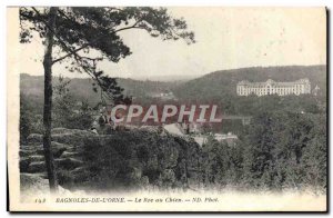 Old Postcard Bagnoles De L & # 39Orne Le Roc au Chien