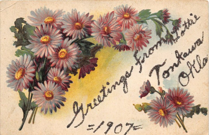 F91/ Tonkawa Oklahoma c1910 Greetings from Postcard Tonkawa